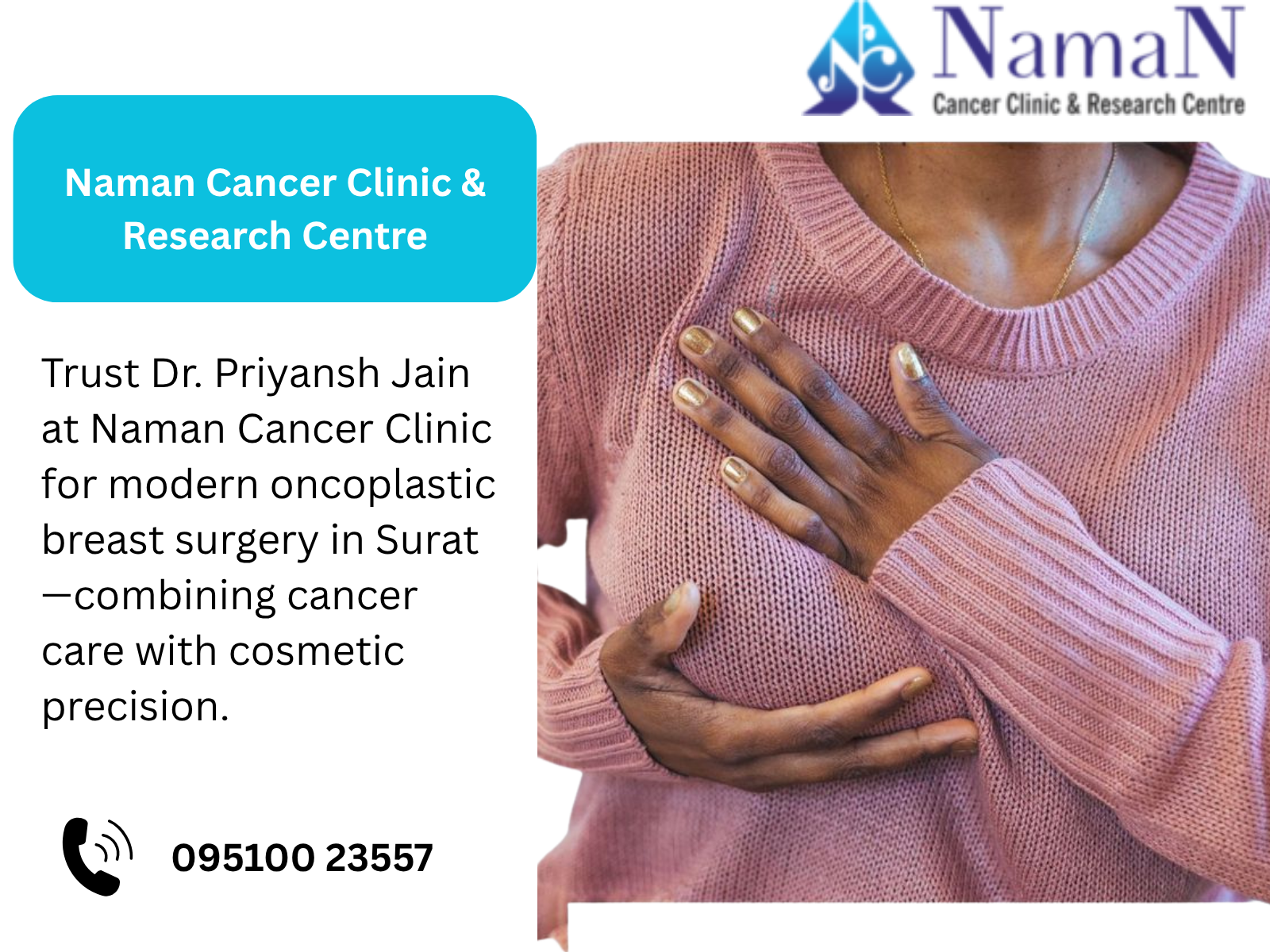 Oncoplastic breast surgery in Surat at Naman Cancer Clinic