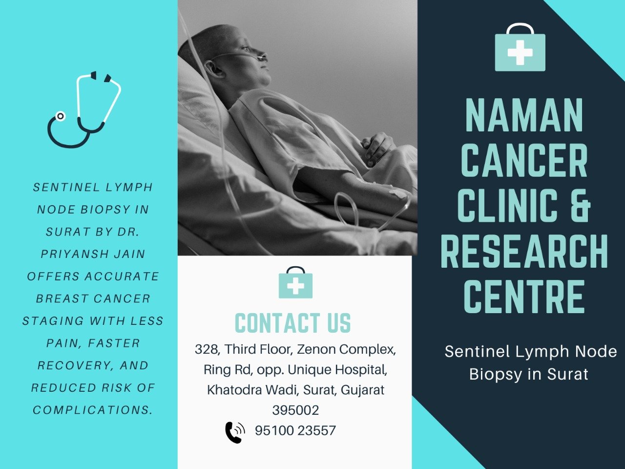 Sentinel Lymph Node Biopsy in Surat by Dr. Priyansh Jain for safer breast cancer treatment with minimal side effects.