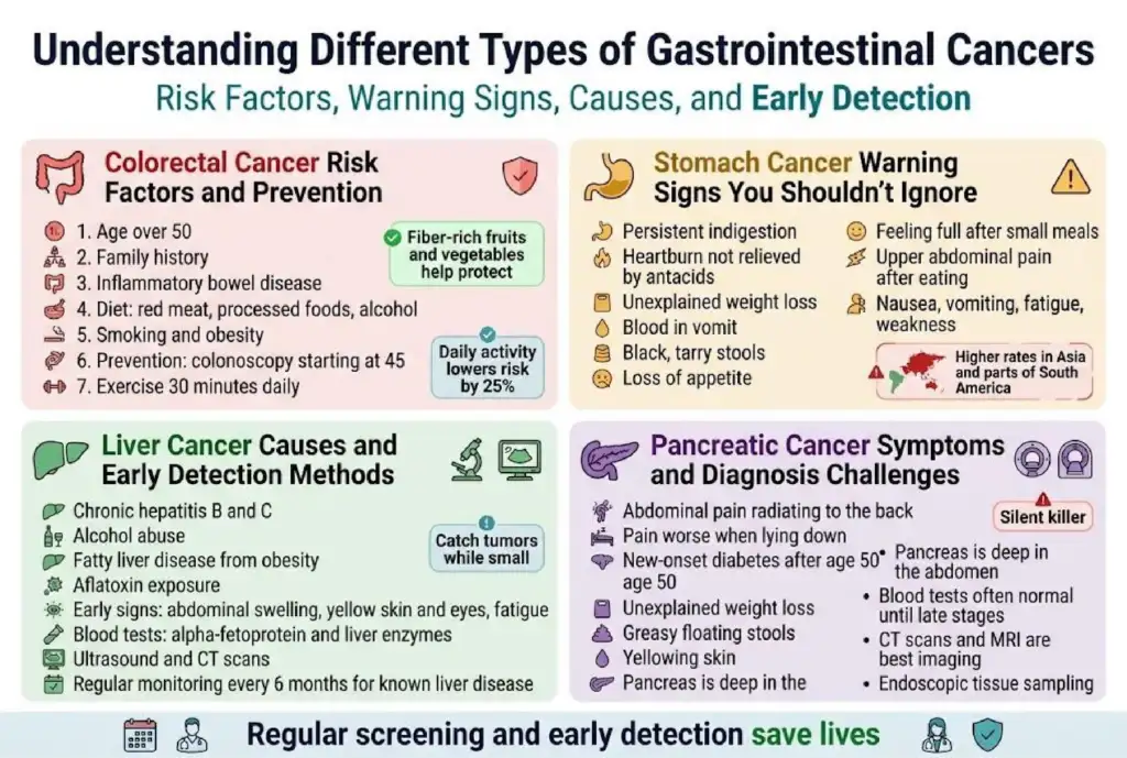 Gastrointestinal Cancer: Complete Guide to Symptoms, Diagnosis & Treatment Comprehensive GI cancer treatment services in Surat