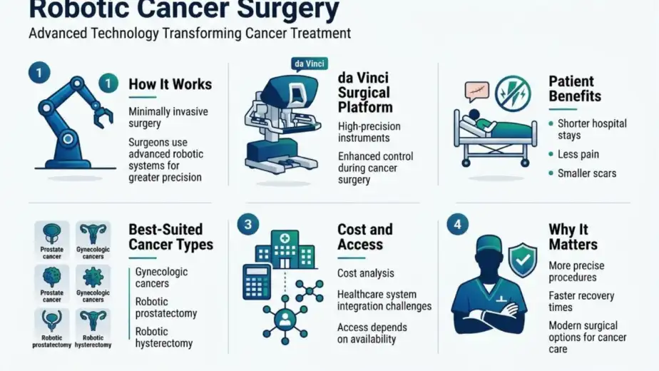 Advanced cancer surgery with robotic assistance