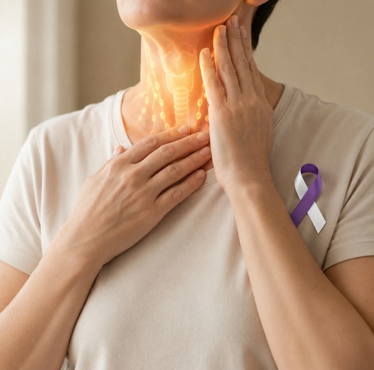 Head and Neck Cancer affecting throat and vocal cords